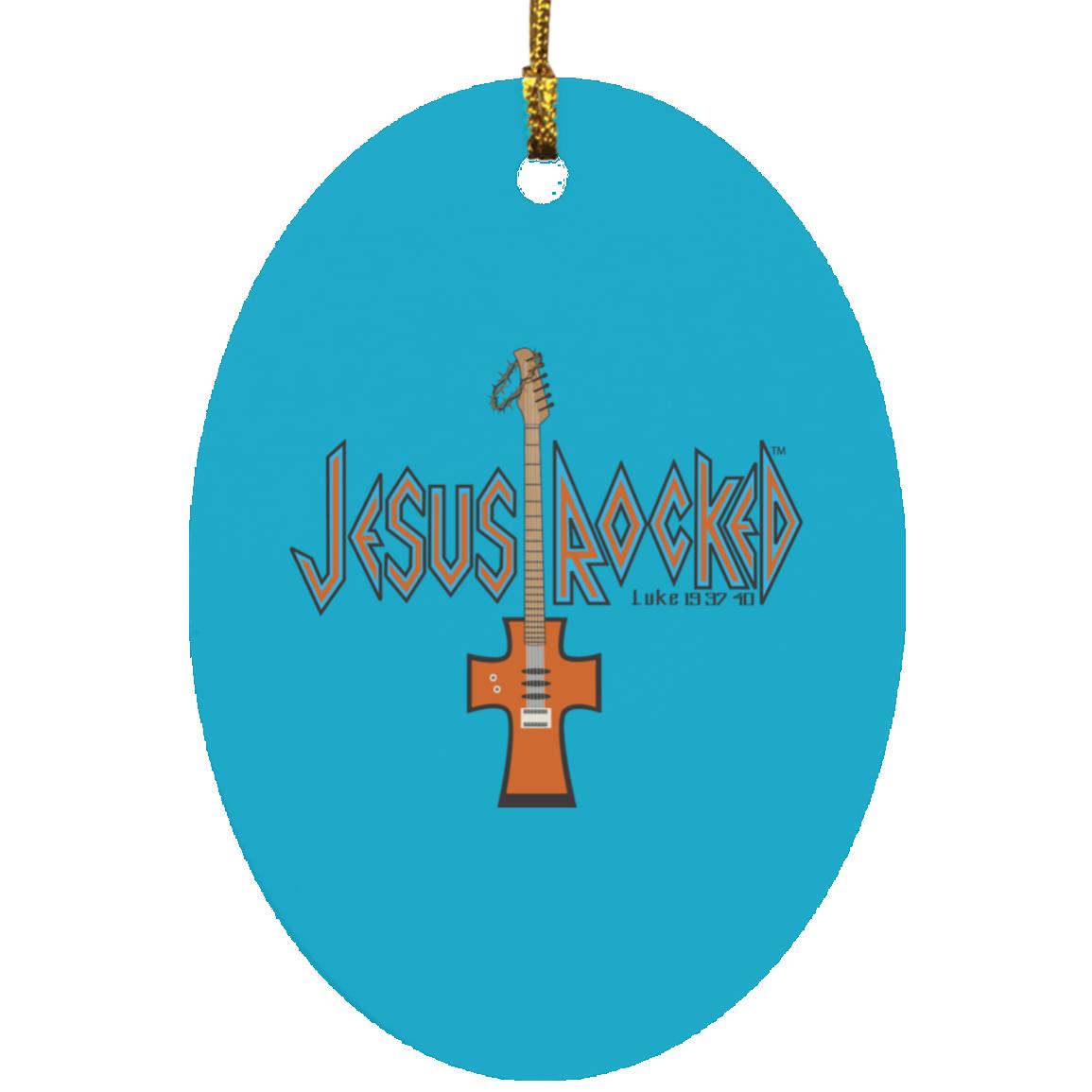 Cross Guitar - Oval Ornament
