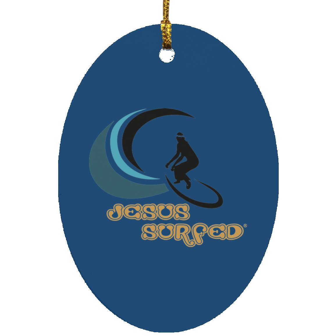Ridin' the Wave Oval - Ornament