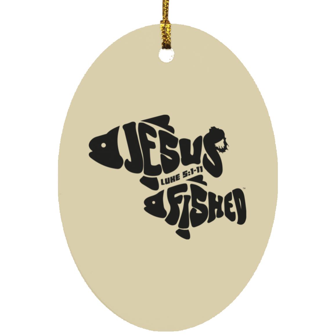 OneFish TwoFish Oval Ornament