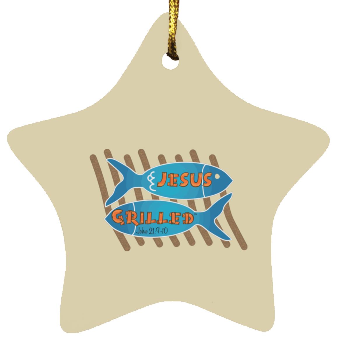 Grilled Fish Star Ornament