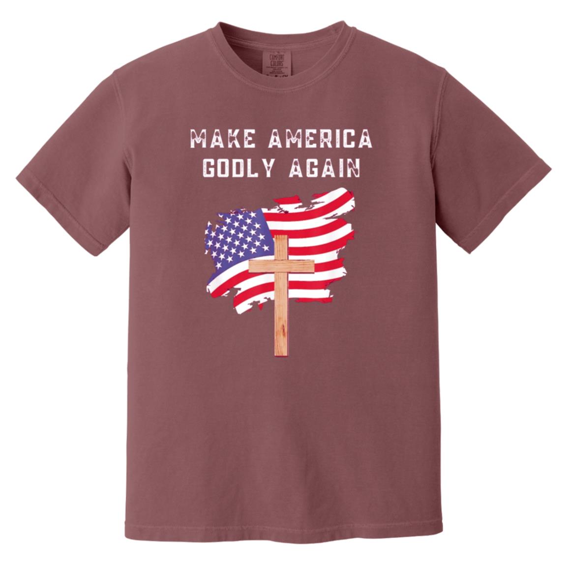 Make America Godly Again - Men's Soft-Washed Comfort Cotton Short Sleeve T-Shirt