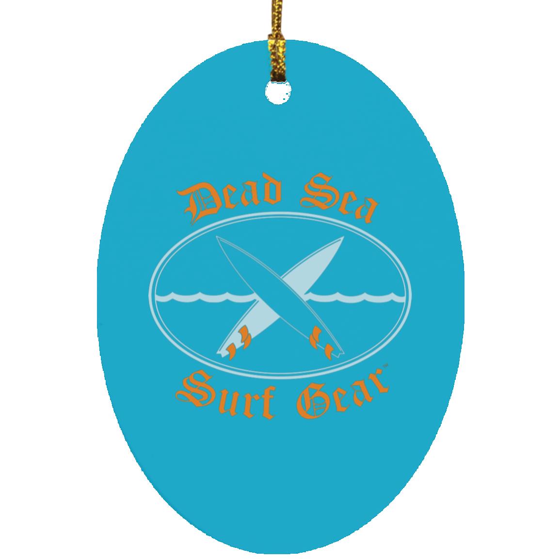 Dead Sea Surf Gear Oval Ornament