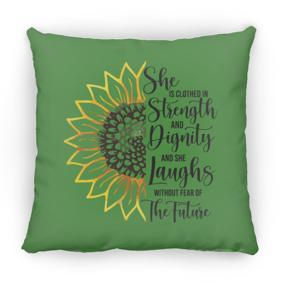 Sunflower Strength & Dignity - Mother's Day Large Square Pillow