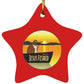 Cast the Line Star Ornament