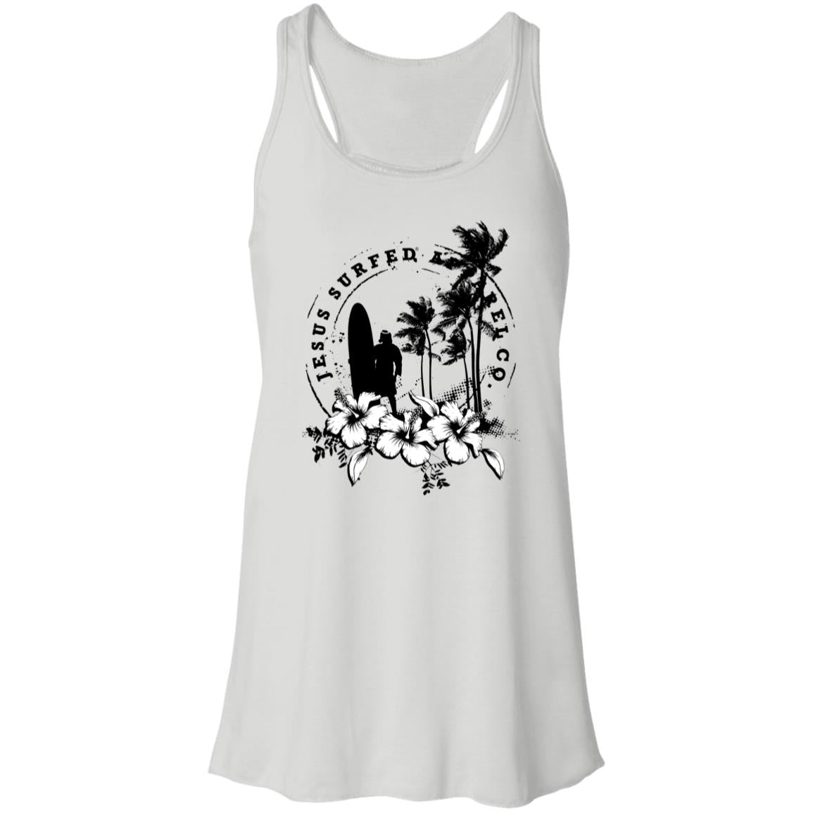 Jesus Surfed Apparel - Women's Flowy Racerback Tank