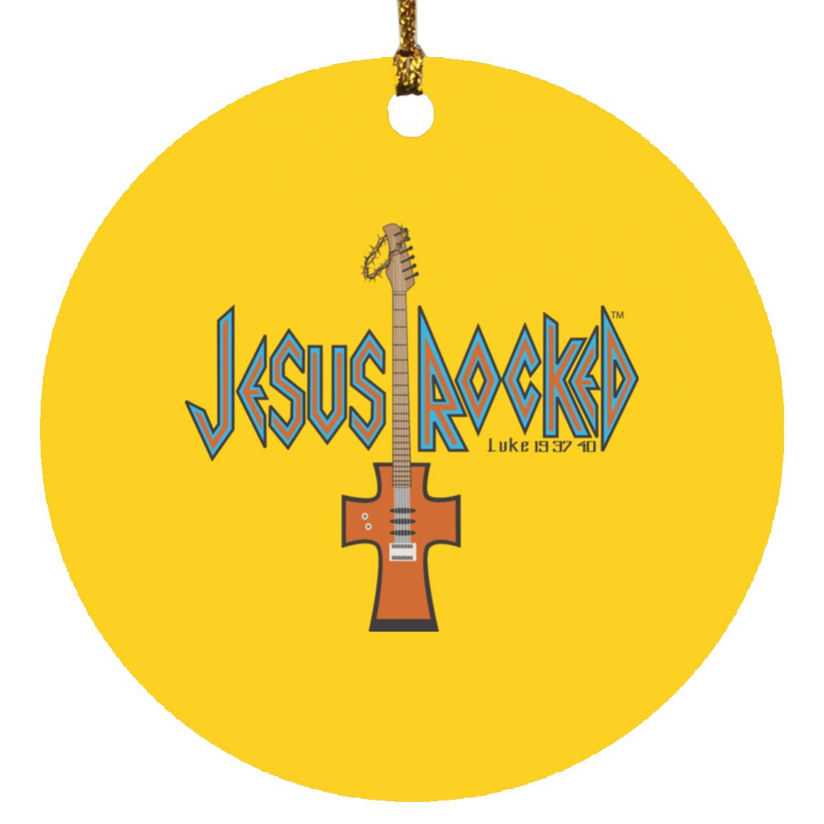 Cross Guitar - Circle Ornament