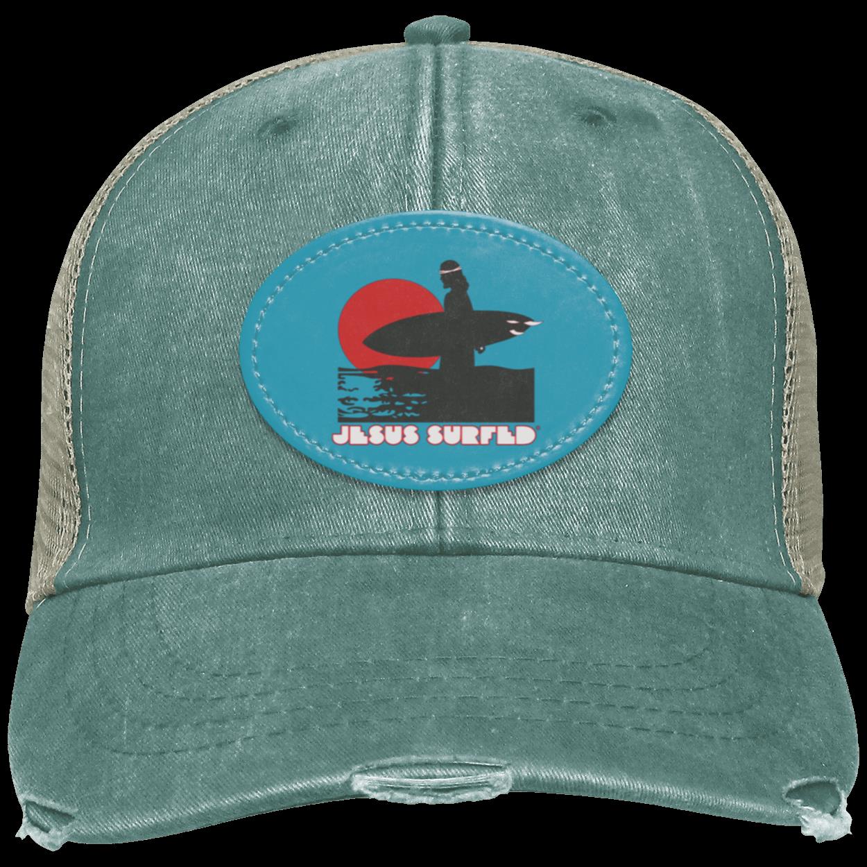 Sunset - Distressed Ollie Cap - Oval Patch