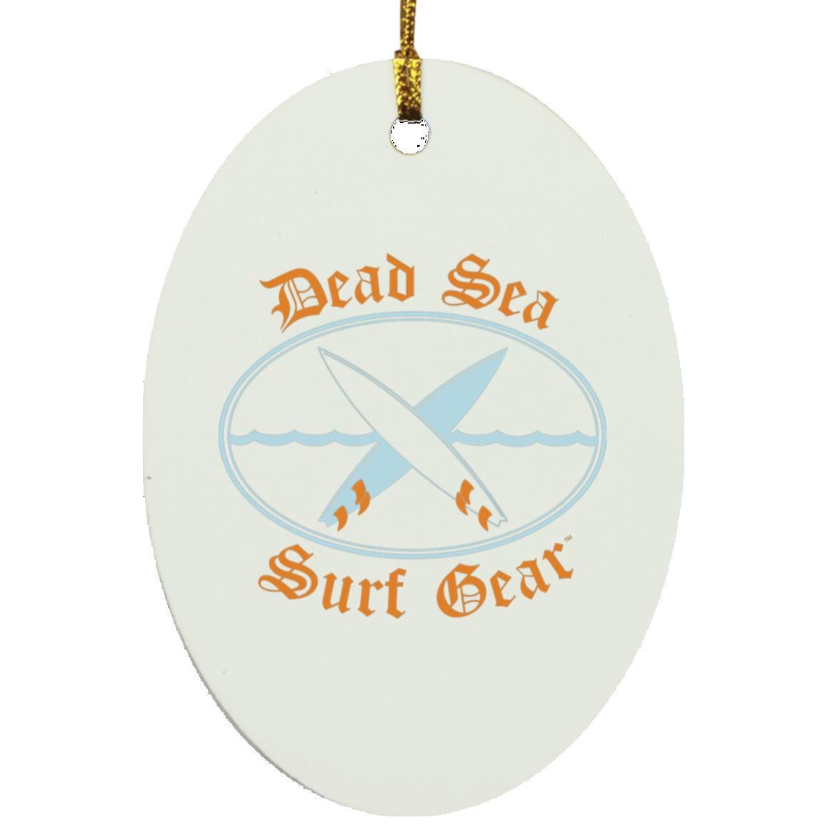 Dead Sea Surf Gear Oval Ornament