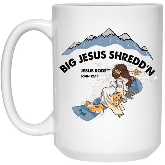 Shredd'n Jesus 15oz White Mug