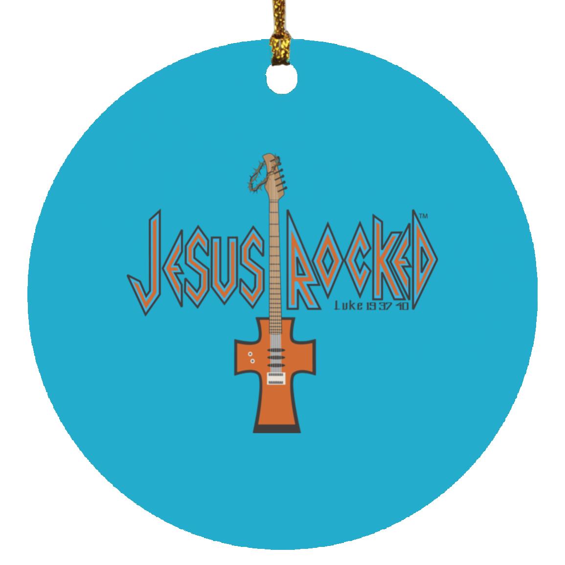 Cross Guitar - Circle Ornament