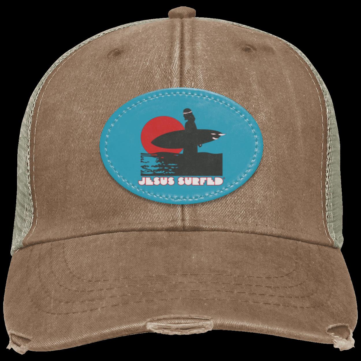 Sunset - Distressed Ollie Cap - Oval Patch