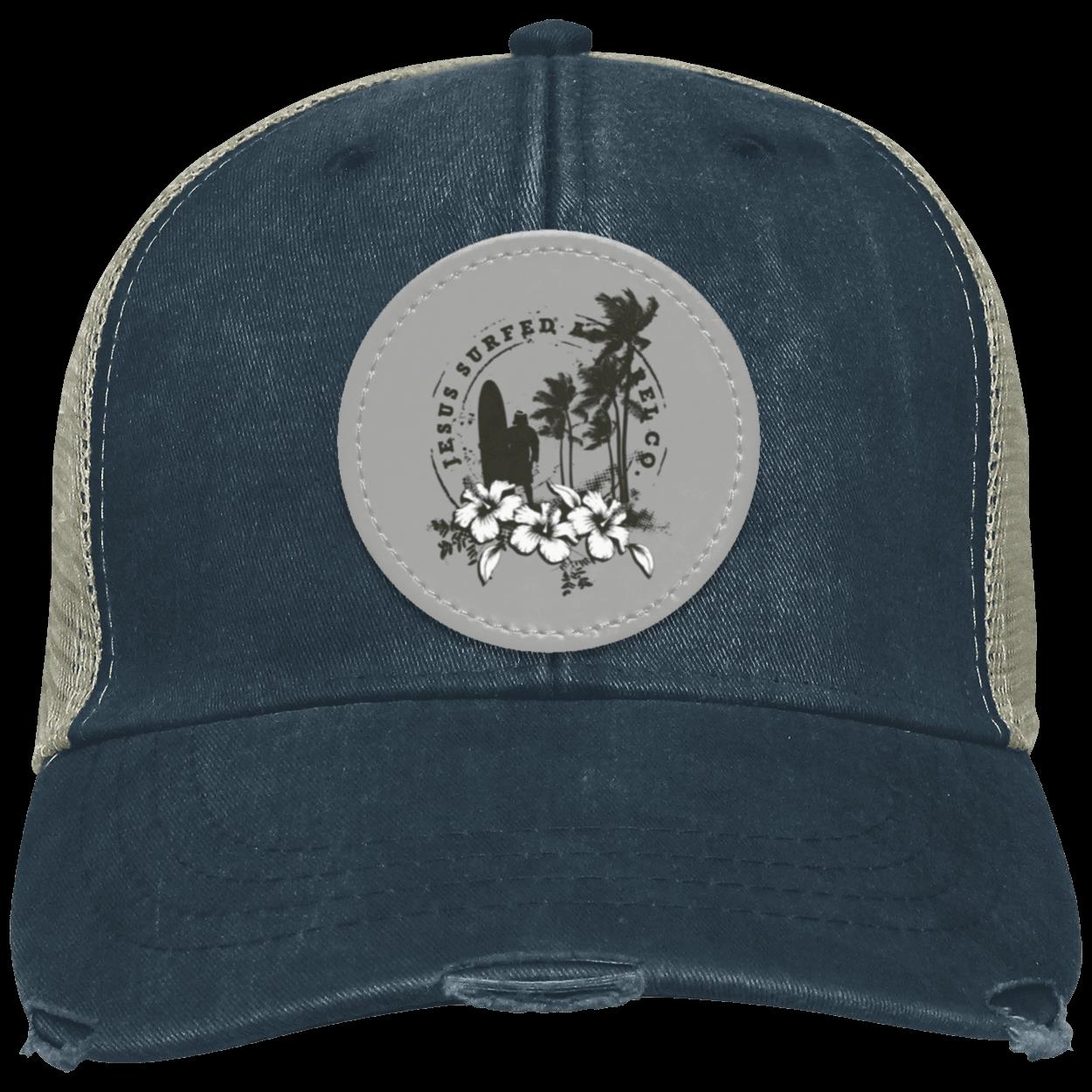 Jesus Surfed Apparel - Distressed Ollie Cap - Circle Patch
