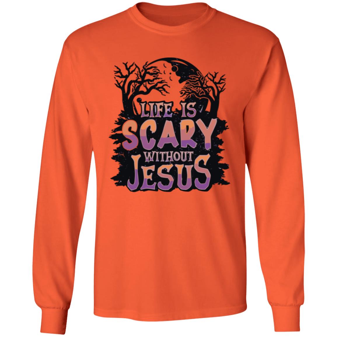 Life is Scary Without Jesus - Men's Classic Long Sleeve T-Shirt