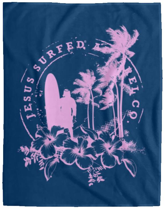 Jesus Surfed Apparel - Cozy Plush Fleece Blanket - 60x80