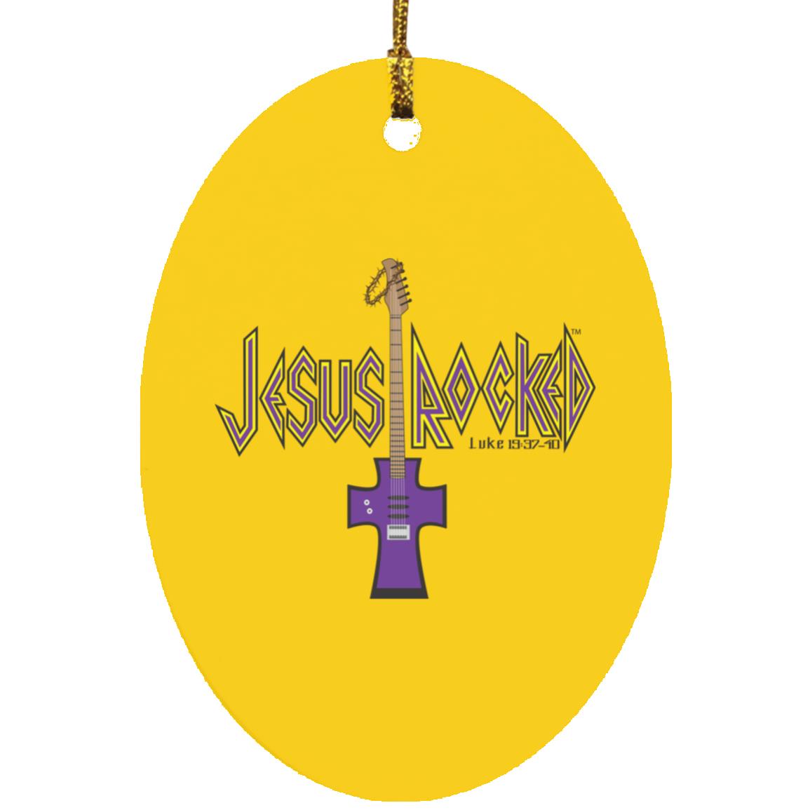 Cross Guitar - Oval Ornament