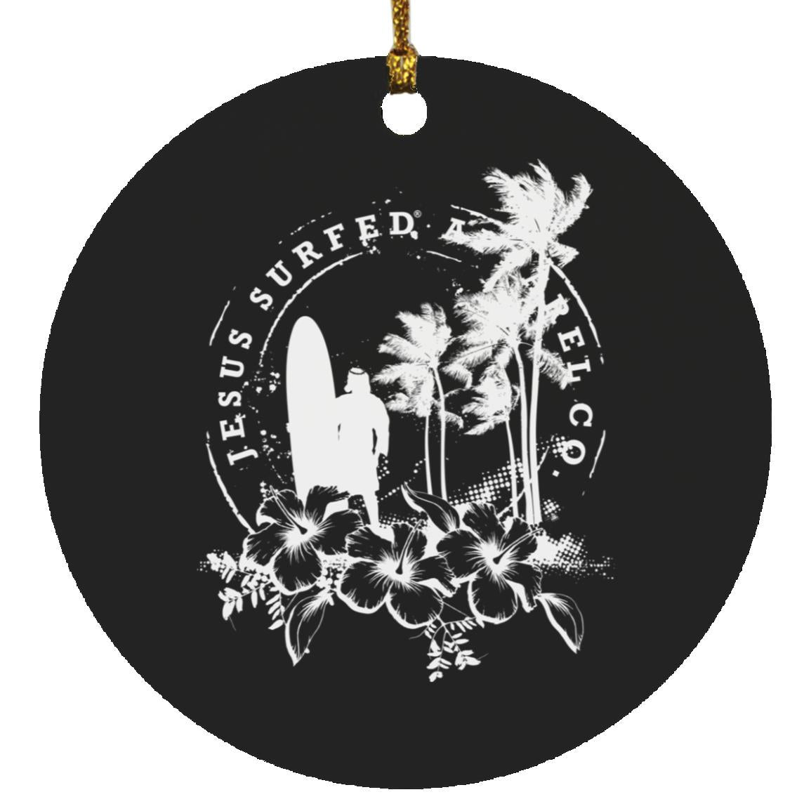 Jesus Surfed Apparel - Circle Ornament