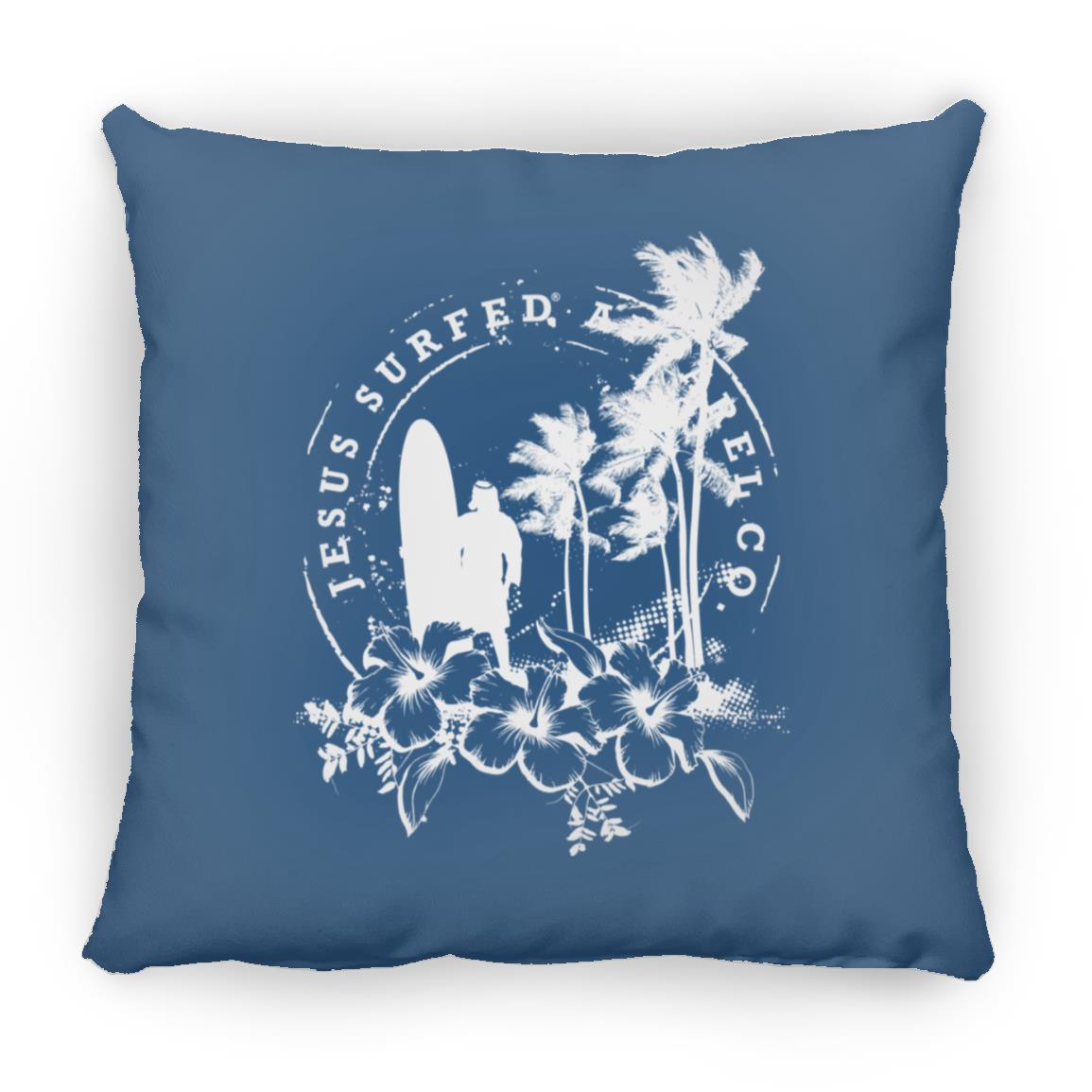 Jesus Surfed Apparel - Large Square Pillow