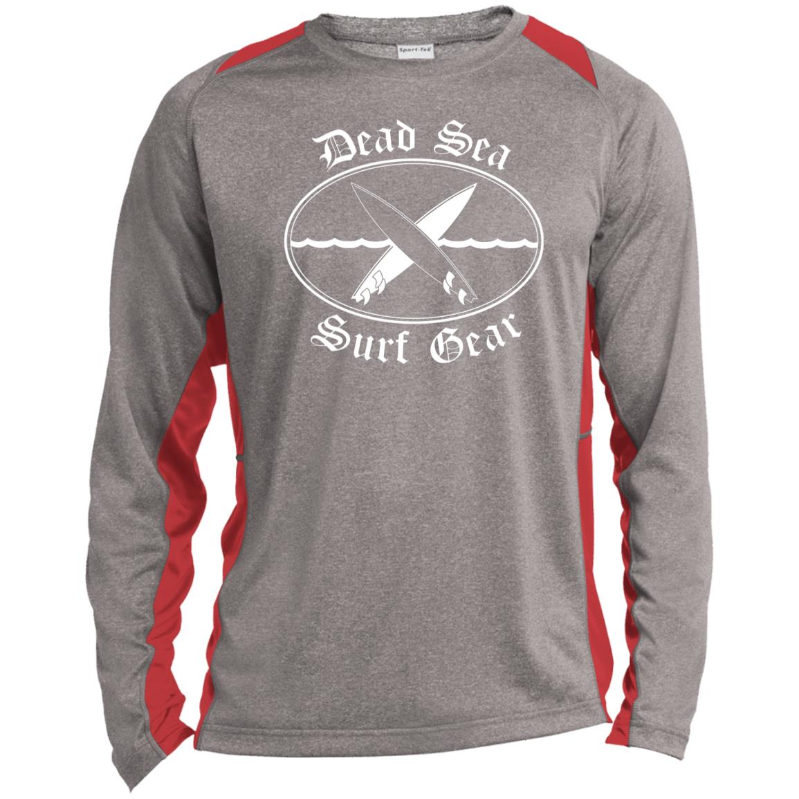 Dead Sea Surf Gear - Men's Long Sleeve Heather Colorblock Performance Shirt