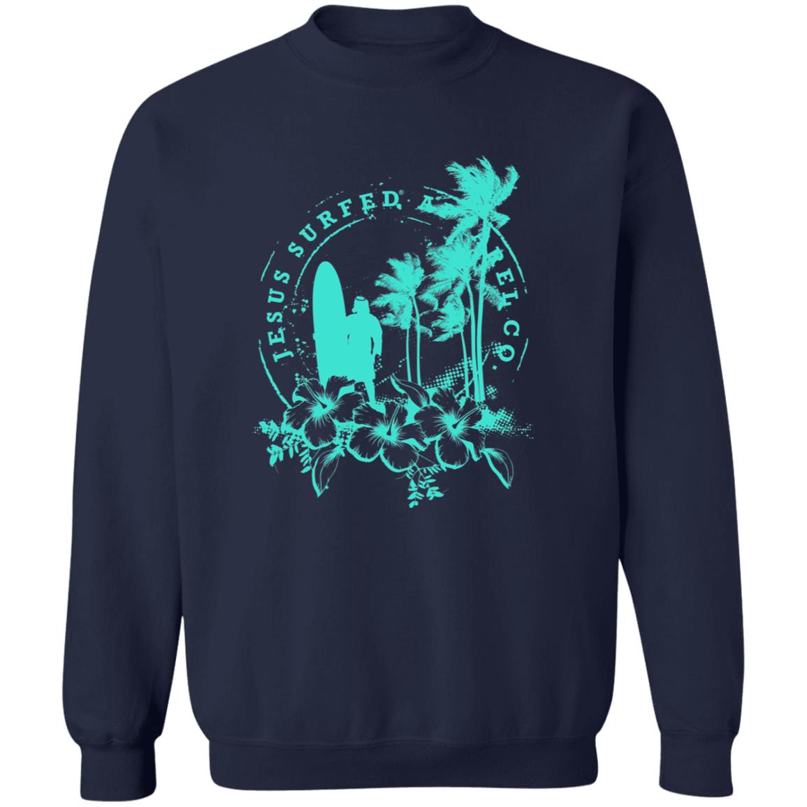 Jesus Surfed Apparel - Men/Women Unisex Crewneck Sweatshirt