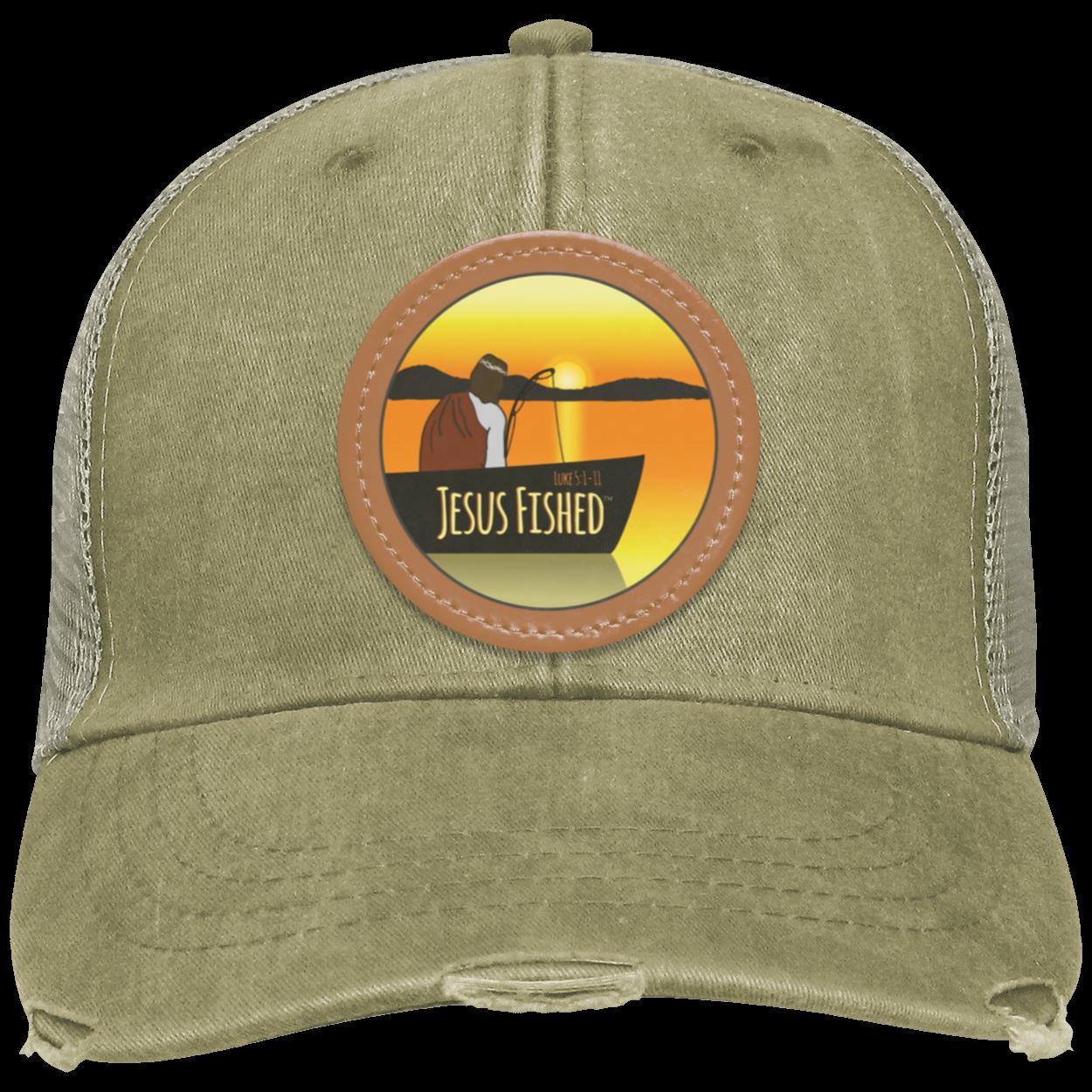 Cast the Line - Distressed Ollie Cap - Circle Patch