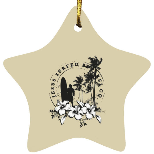 Jesus Surfed Apparel - Star Ornament