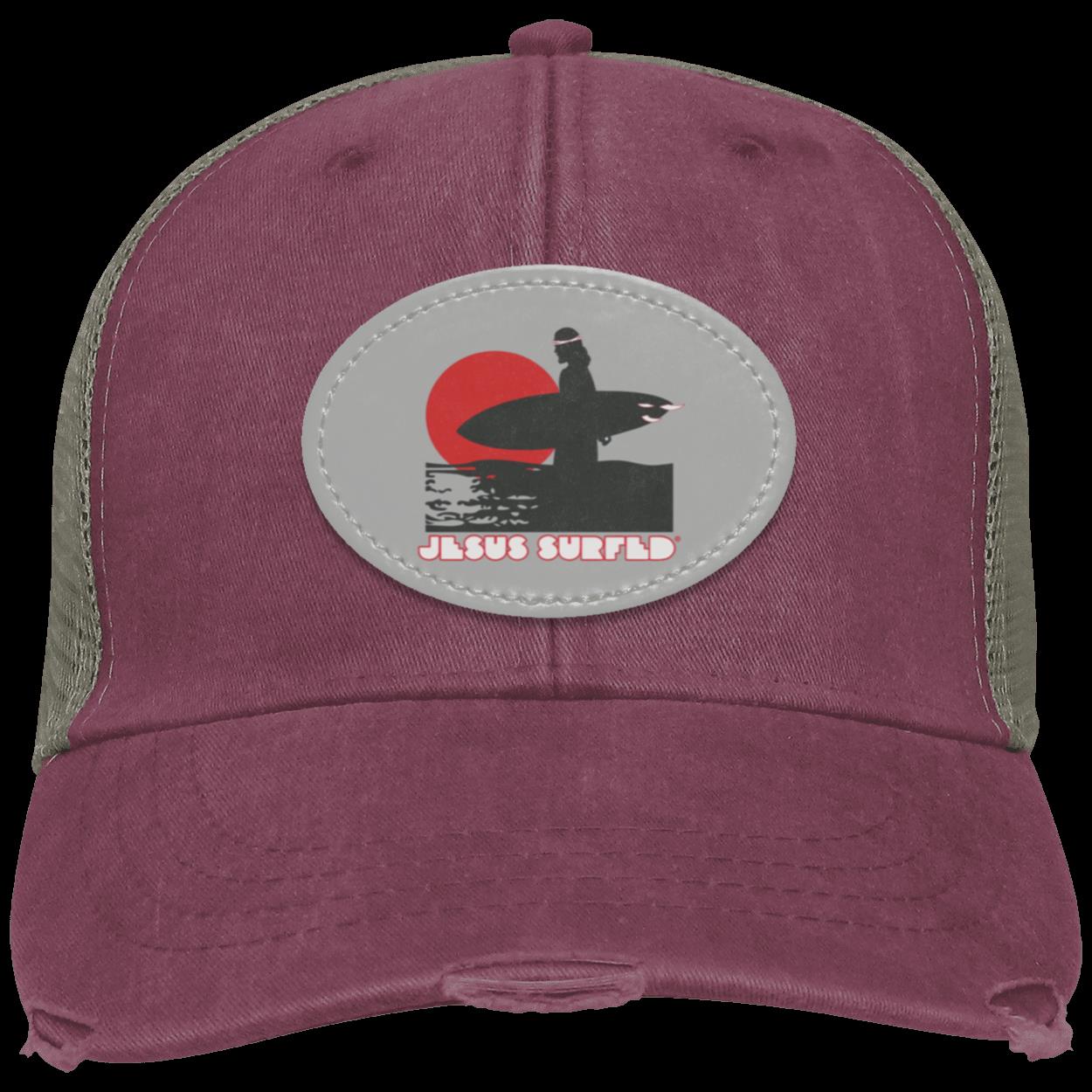 Sunset - Distressed Ollie Cap - Oval Patch