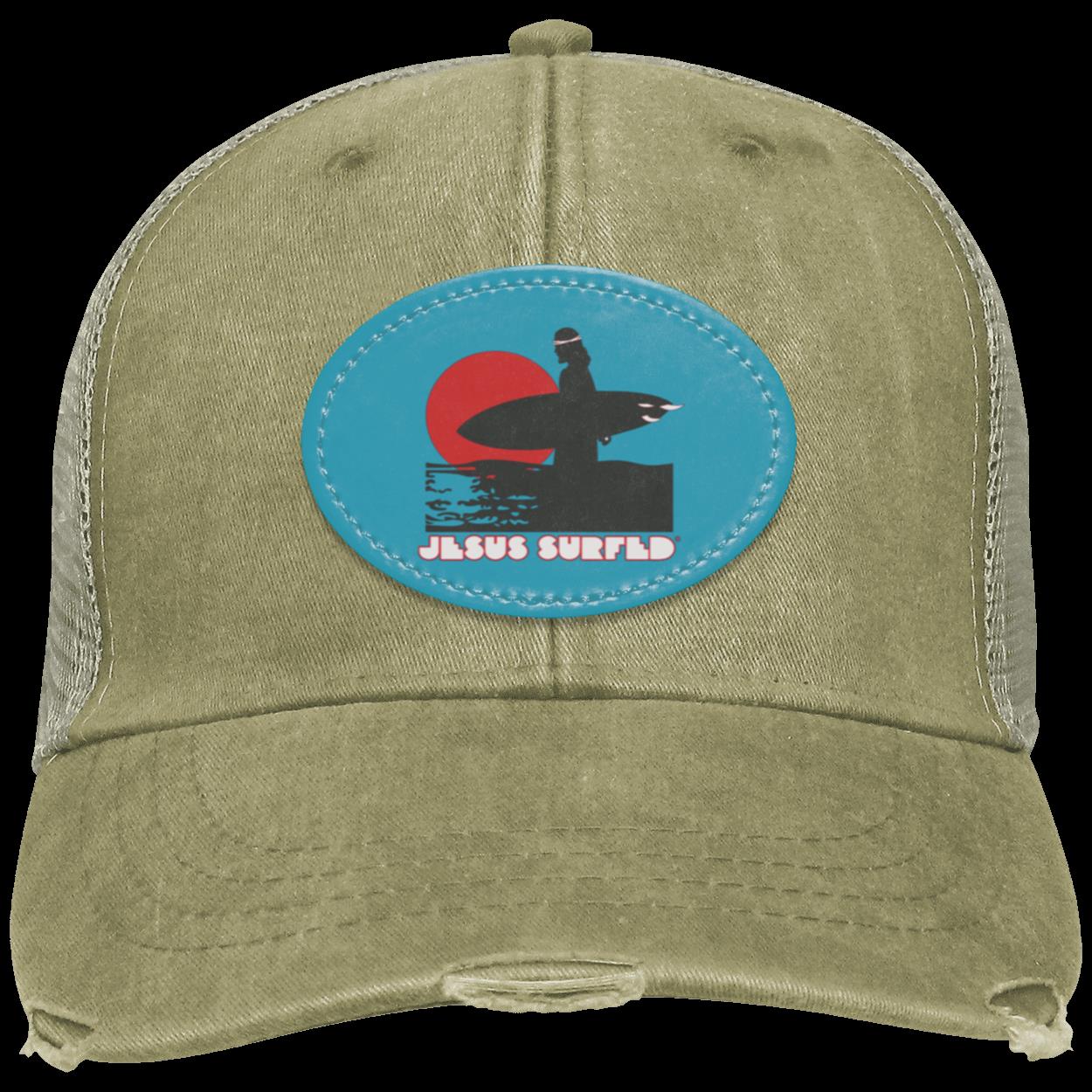 Sunset - Distressed Ollie Cap - Oval Patch