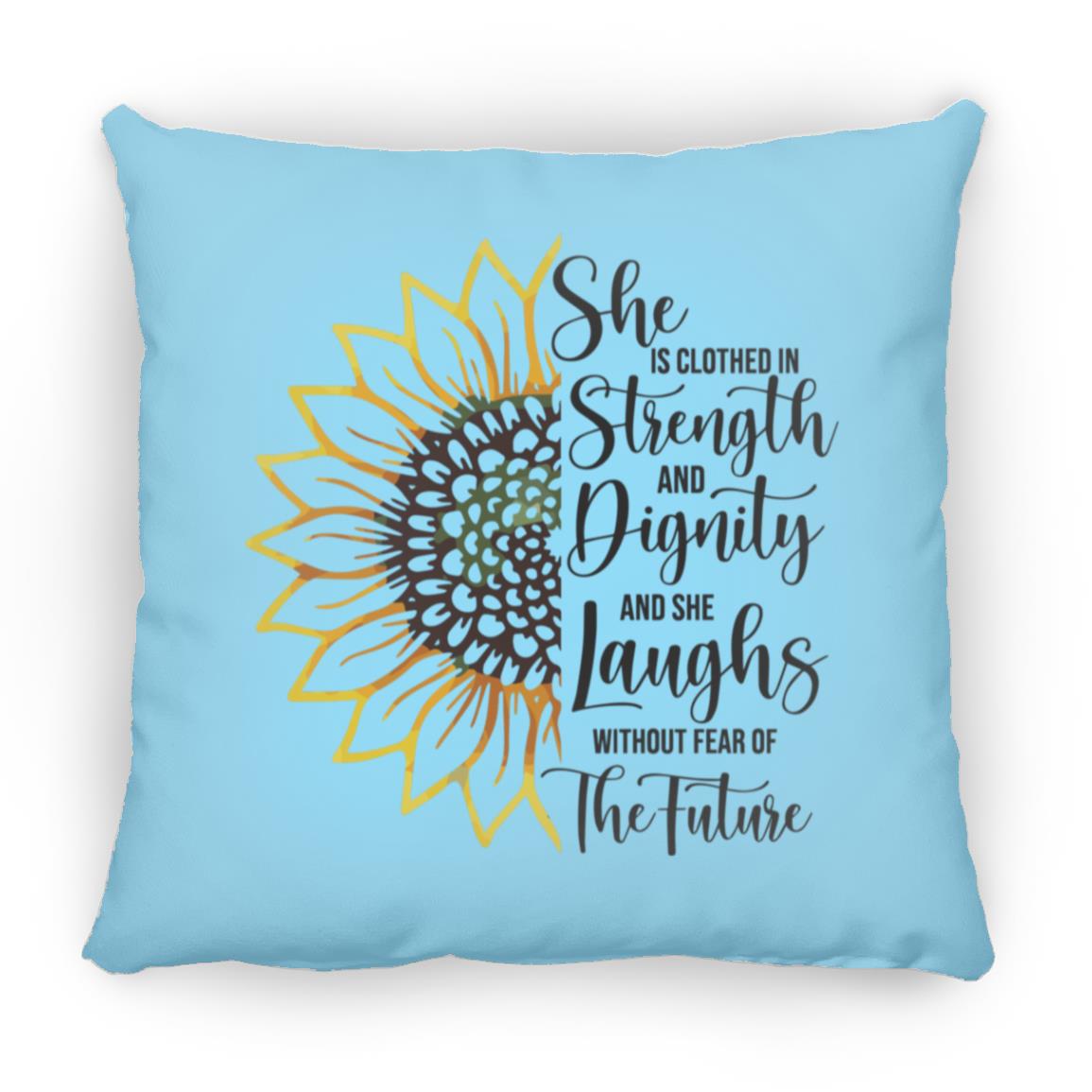 Sunflower Strength & Dignity - Mother's Day Large Square Pillow