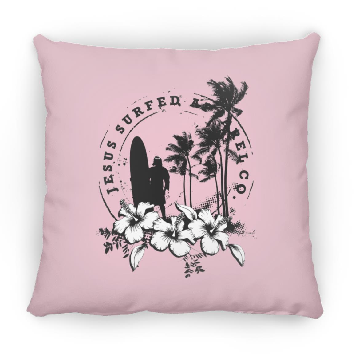Jesus Surfed Apparel - Large Square Pillow