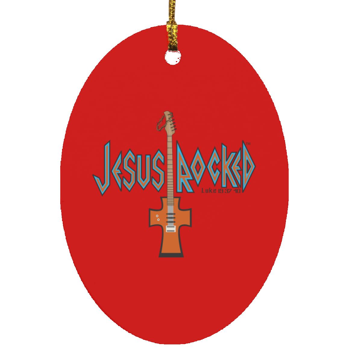 Cross Guitar - Oval Ornament