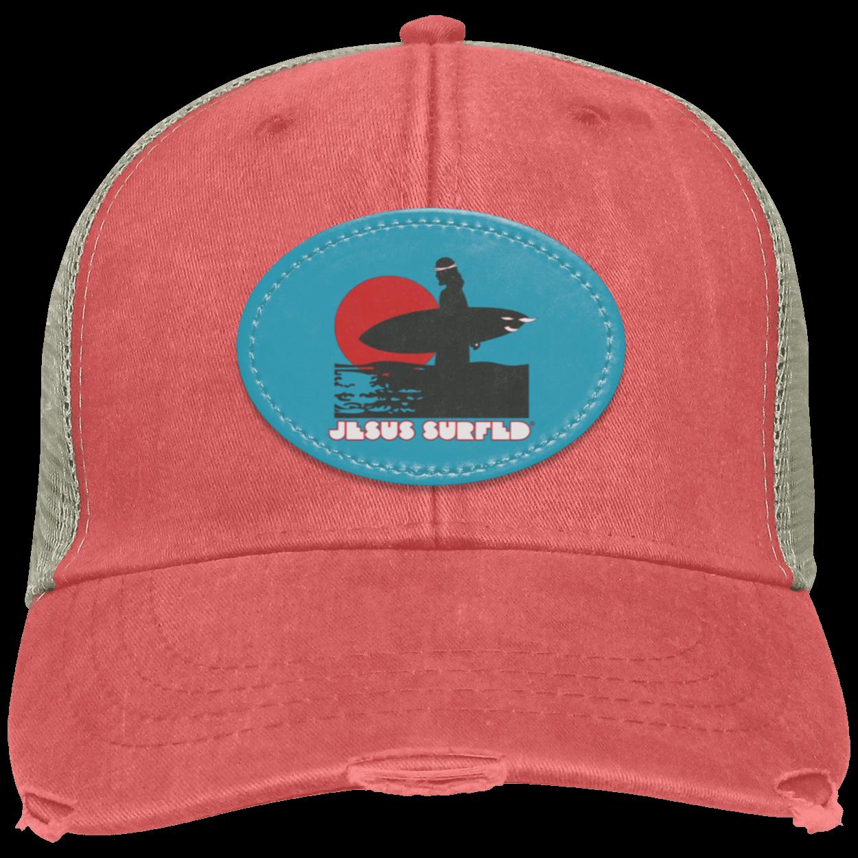 Sunset - Distressed Ollie Cap - Oval Patch
