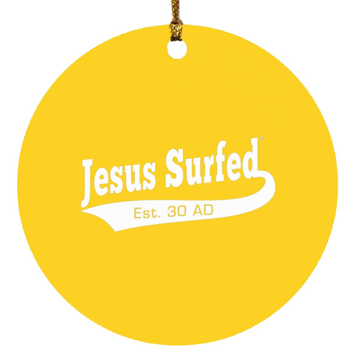 Est 30 AD - Circle Ornament - Jesus Surfed Apparel Co.