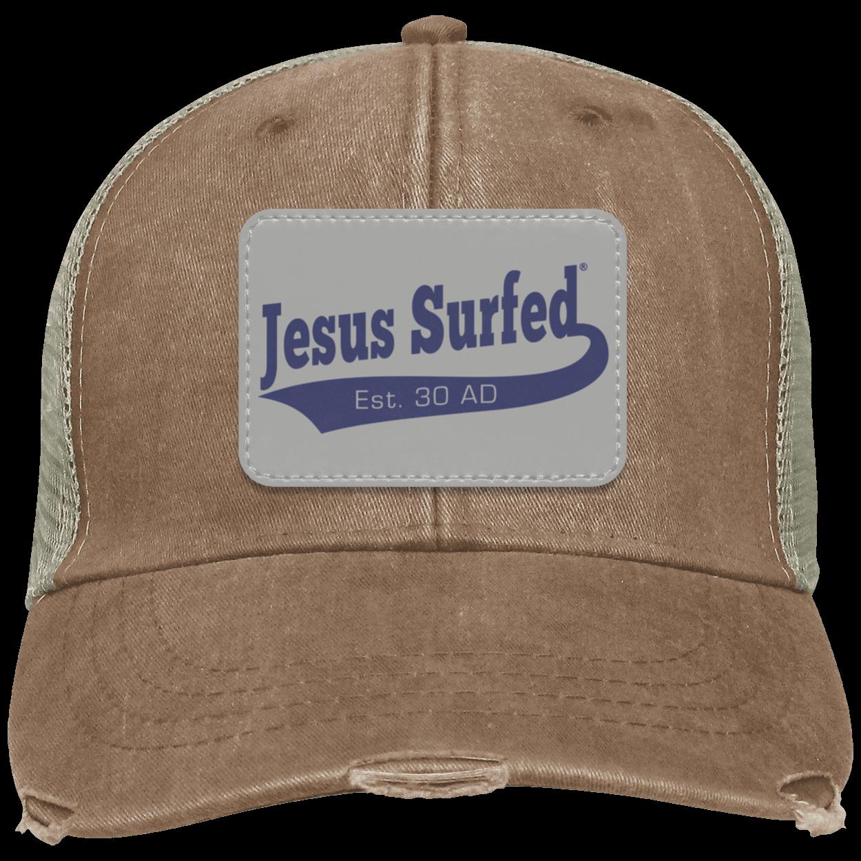 Est 30 AD - Distressed Ollie Cap - Rectangle Patch - Jesus Surfed Apparel Co.