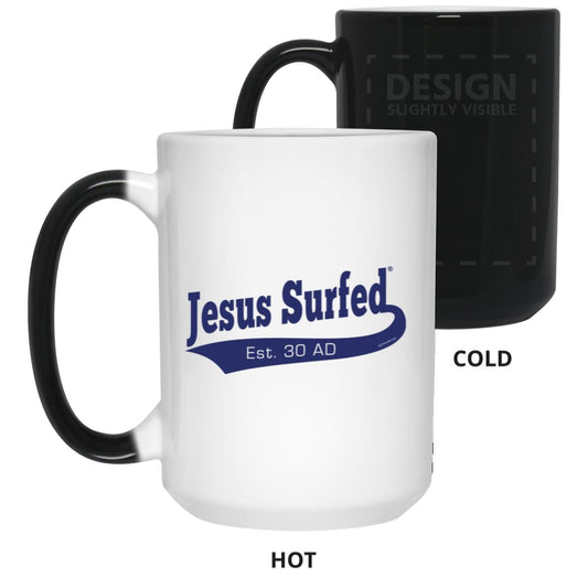 Est AD 30 - 15oz Color Changing Mug - Jesus Surfed Apparel Co.