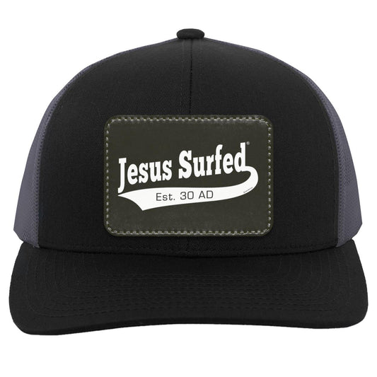 Est AD 30 - Trucker Snap Back - Rectangle Patch - Jesus Surfed Apparel Co.