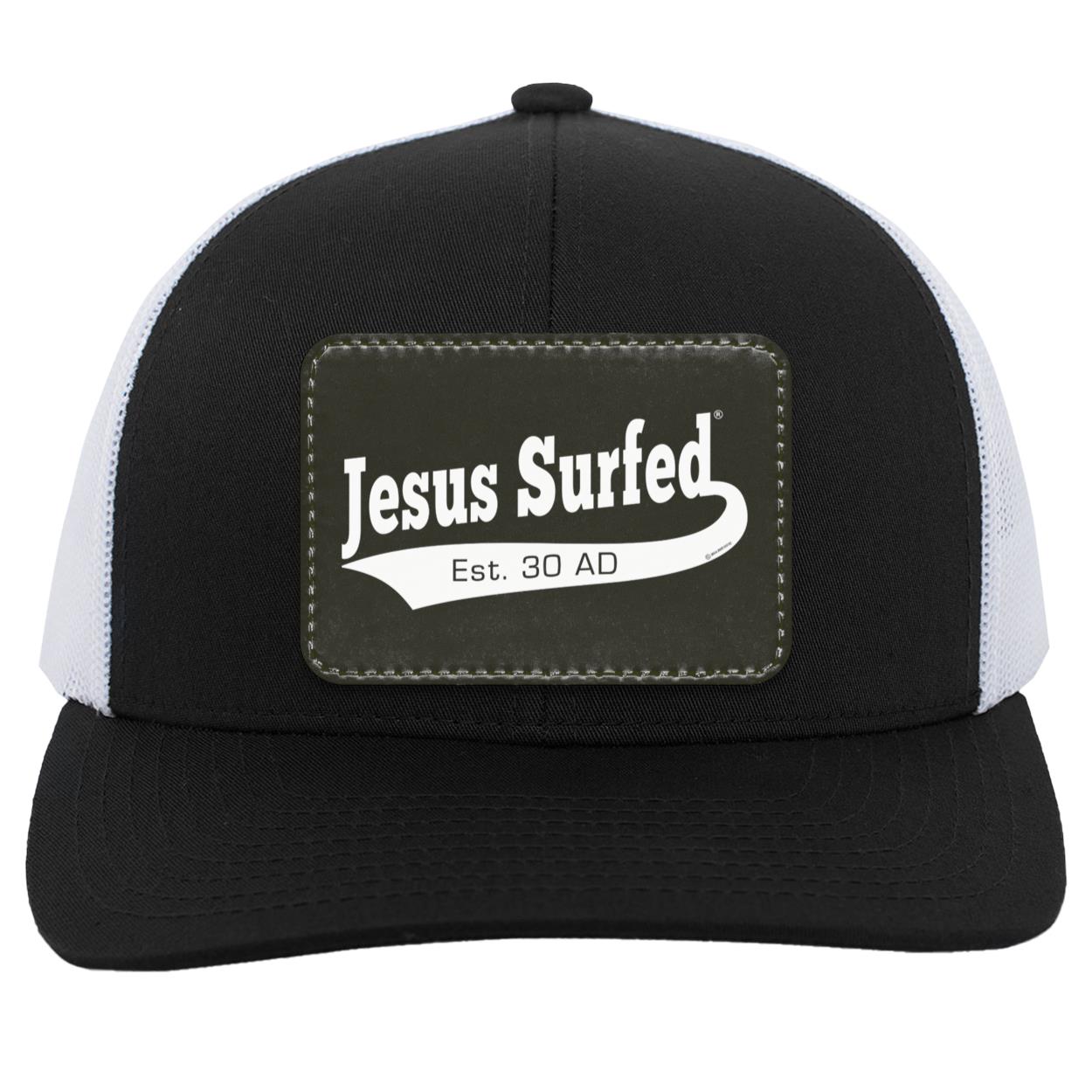 Est AD 30 - Trucker Snap Back - Rectangle Patch - Jesus Surfed Apparel Co.