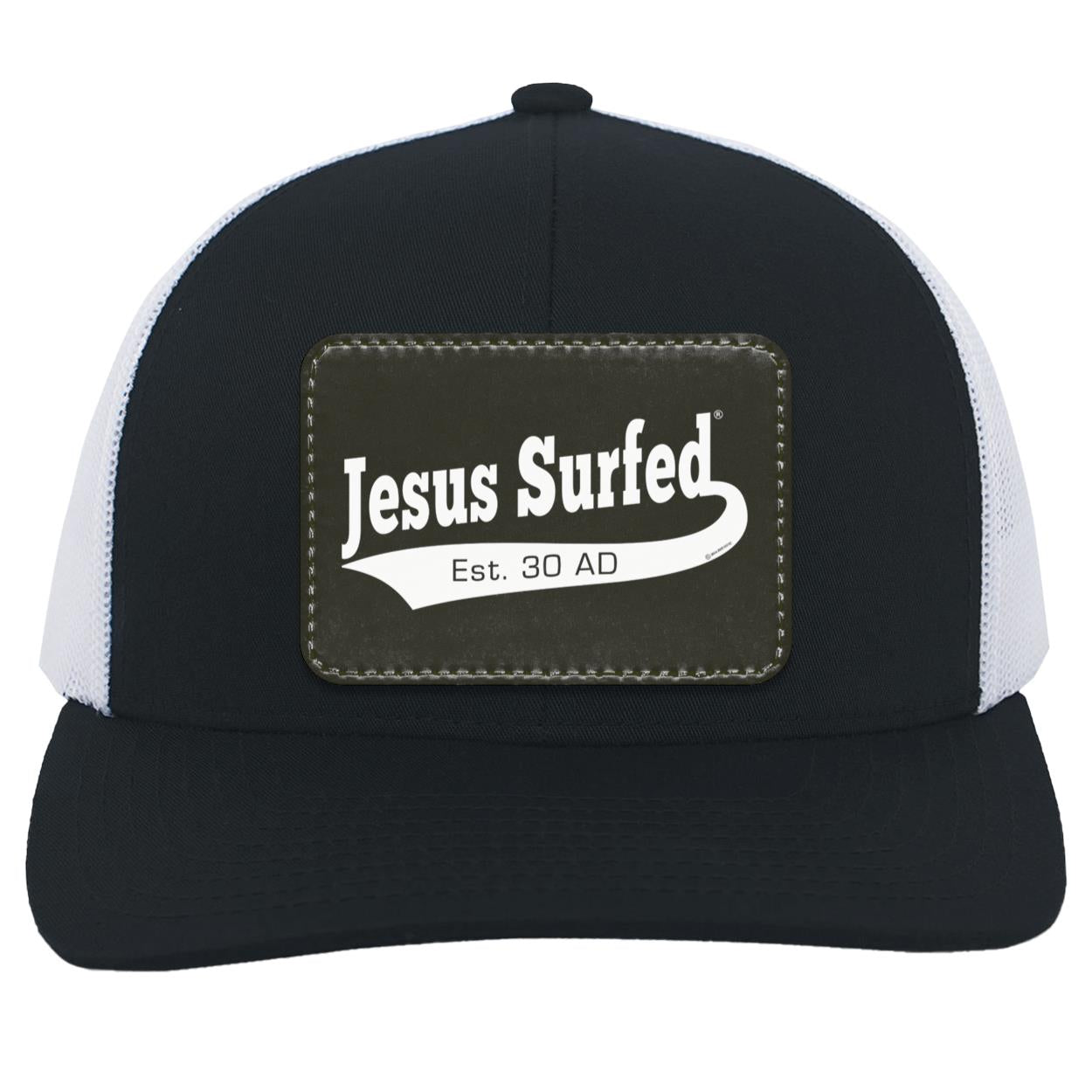 Est AD 30 - Trucker Snap Back - Rectangle Patch - Jesus Surfed Apparel Co.