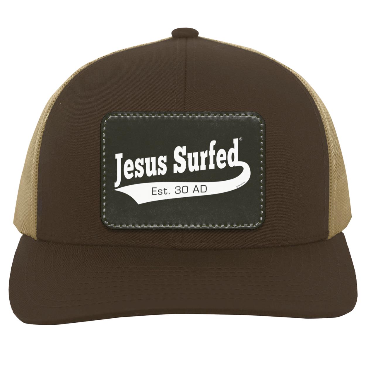 Est AD 30 - Trucker Snap Back - Rectangle Patch - Jesus Surfed Apparel Co.