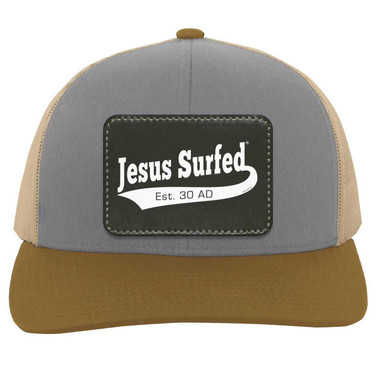 Est AD 30 - Trucker Snap Back - Rectangle Patch - Jesus Surfed Apparel Co.
