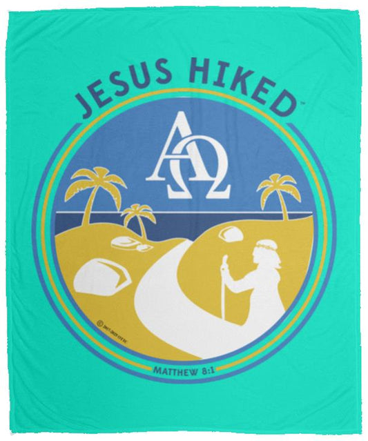 Follow the Path - Cozy Plush Fleece Blanket - 50x60 - Jesus Surfed Apparel Co.