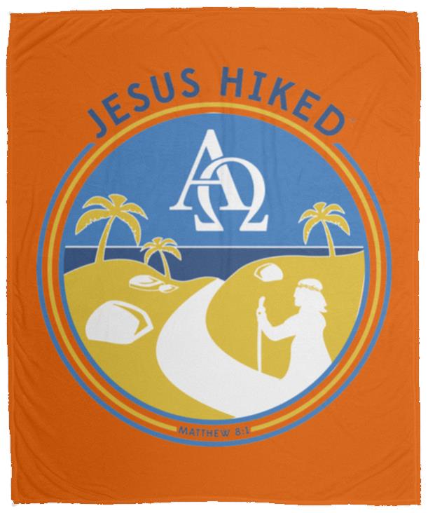 Follow the Path - Cozy Plush Fleece Blanket - 50x60 - Jesus Surfed Apparel Co.
