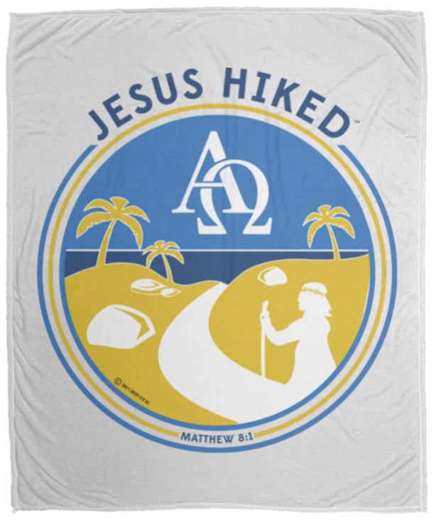 Follow the Path - Cozy Plush Fleece Blanket - 50x60 - Jesus Surfed Apparel Co.
