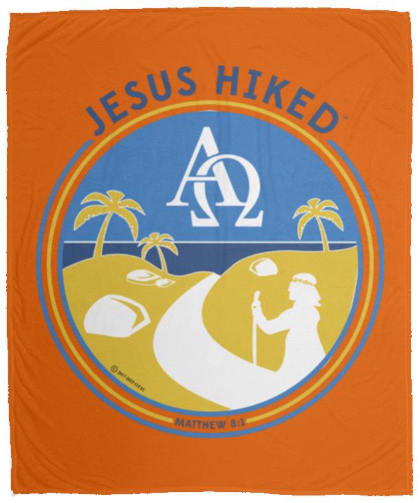 Follow the Path - Cozy Plush Fleece Blanket - 50x60 - Jesus Surfed Apparel Co.
