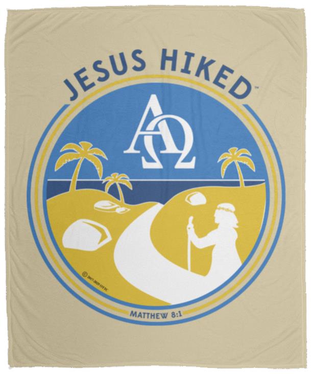 Follow the Path - Cozy Plush Fleece Blanket - 50x60 - Jesus Surfed Apparel Co.