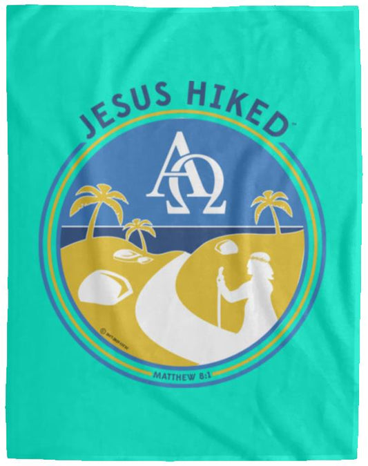 Follow the Path - Cozy Plush Fleece Blanket - 60x80 - Jesus Surfed Apparel Co.