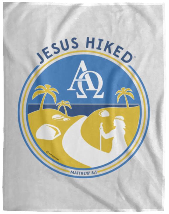 Follow the Path - Cozy Plush Fleece Blanket - 60x80 - Jesus Surfed Apparel Co.