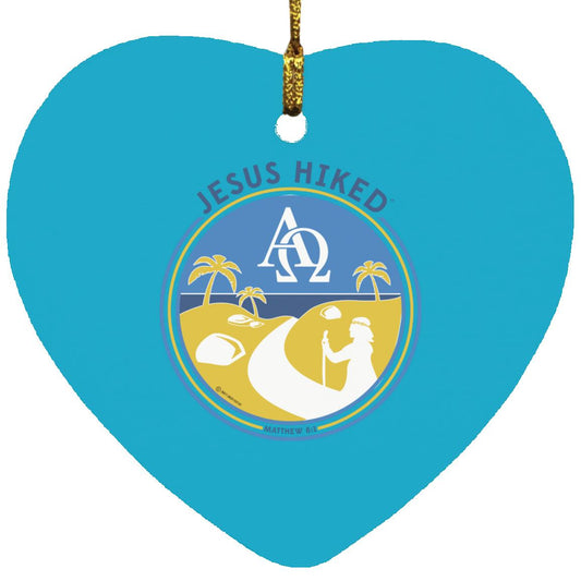Follow the Path - Heart Ornament - Jesus Surfed Apparel Co.