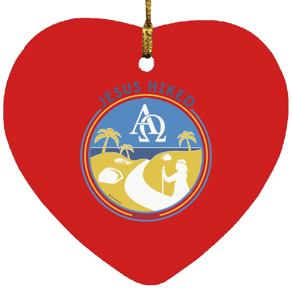 Follow the Path - Heart Ornament - Jesus Surfed Apparel Co.