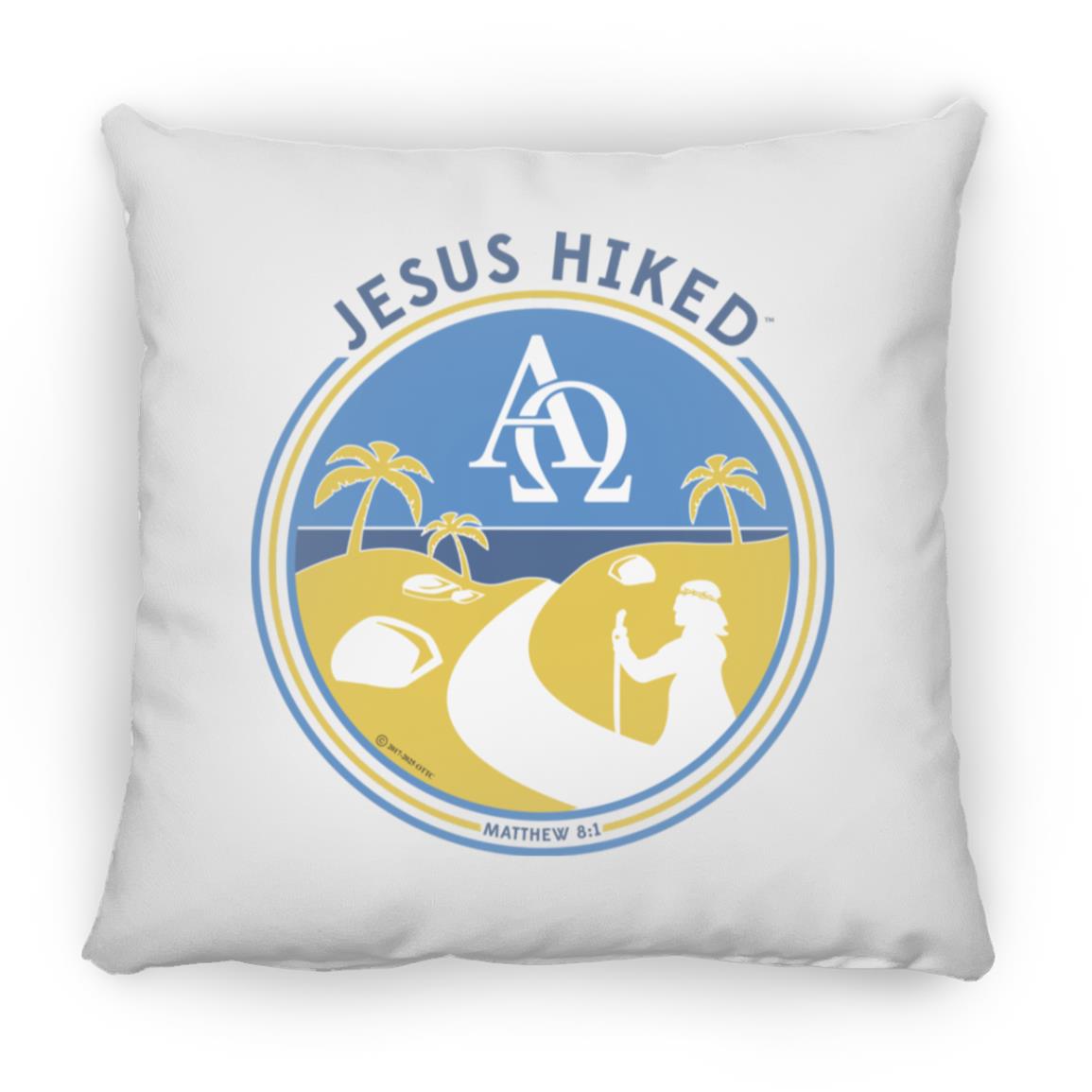 Follow the Path - Large Square Pillow - Jesus Surfed Apparel Co.