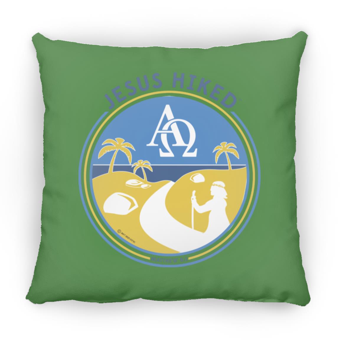 Follow the Path - Large Square Pillow - Jesus Surfed Apparel Co.